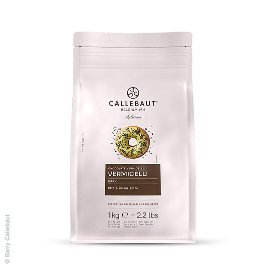 Dark Vermicelli - dunkle Schokoladenstreusel, Callebaut (CHD-CR-1Z2-E0), 1 kg