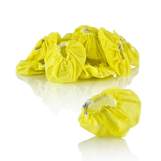The Original Lemon Stretch Wraps - Telo da portata al limone, giallo con elastico, 100 pezzi.