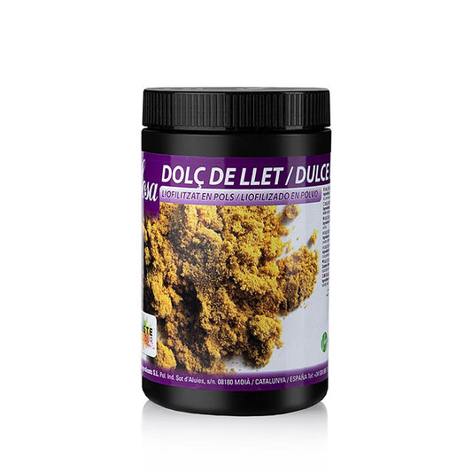 Bild eines 500-g-Pakets Sosa Dulce de Leche-Pulvers, ideal für die Zubereitung von Desserts, Kuchen und Getränken mit dem reichen, süßen Geschmack von karamellisierter Milch