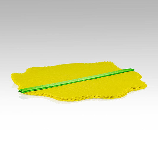 Zwölf gelbe Zitronen-Wraps mit grünem Band, ideal zum Zubereiten und Servieren von Meeresfrüchten, geben den Gerichten subtilen Zitronengeschmack und bewahren ihre Saftigkeit Ideal für Hobbyköche und Profis