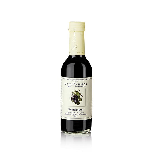 Dornfelder Traubensaft, rot, 100% Direktsaft, van Nahmen, BIO, 250 ml - Sortenreiner, kräftiger Traubensaft aus Rheinhessen, alkoholfreier Begleiter zu Fleisch und Käse