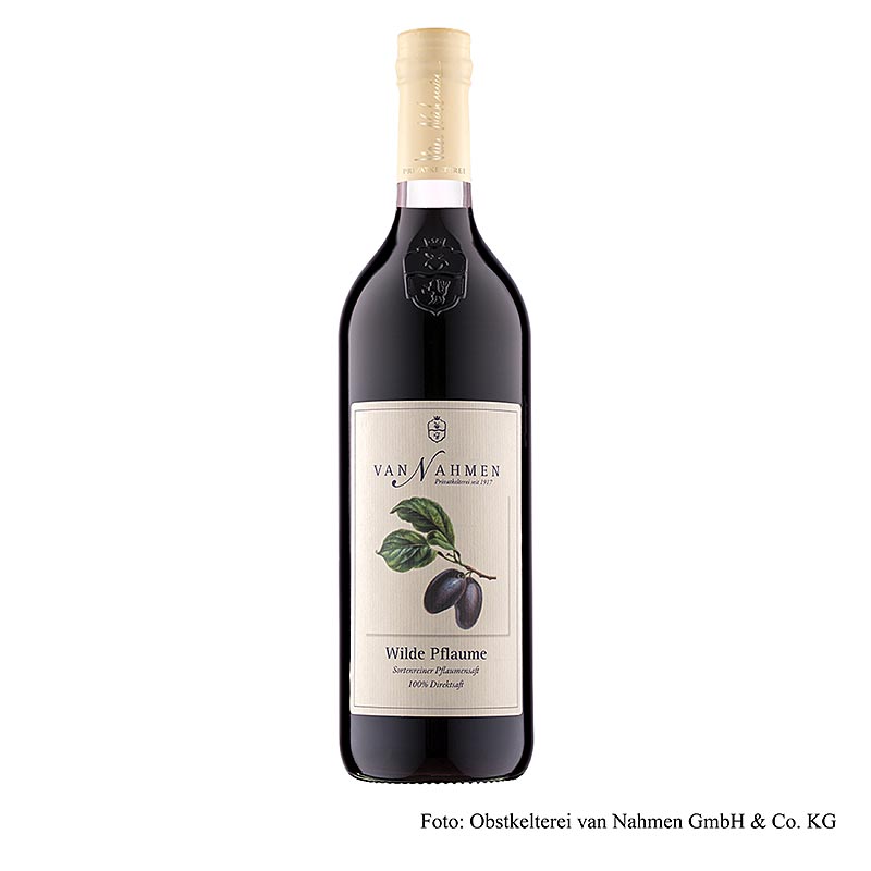 van Nahmen - Wilde Pflaumen, 100% sortenreiner Direktsaft, 750 ml