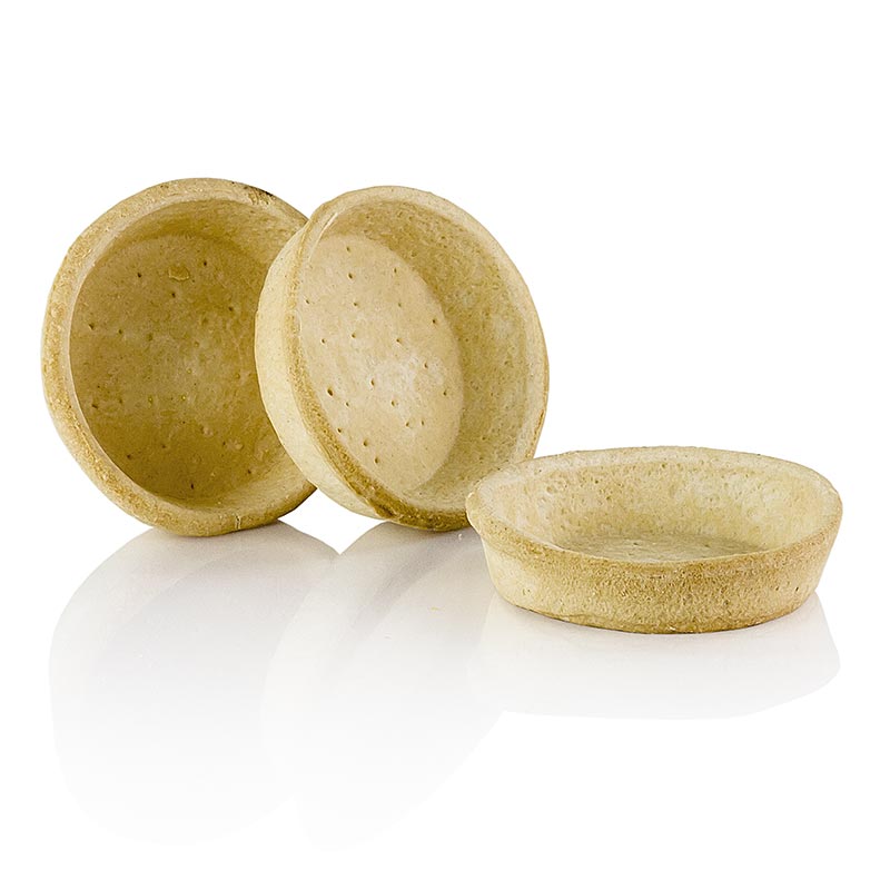 Blätterteig Tartelette für Quiche, 2,1cm hoch, ø 8,5cm, Pidy, 1,31 kg, 72 St - Teigrohlinge für süße und salzige Zubereitungen, direkt gefüllt und weiterverarbeitet