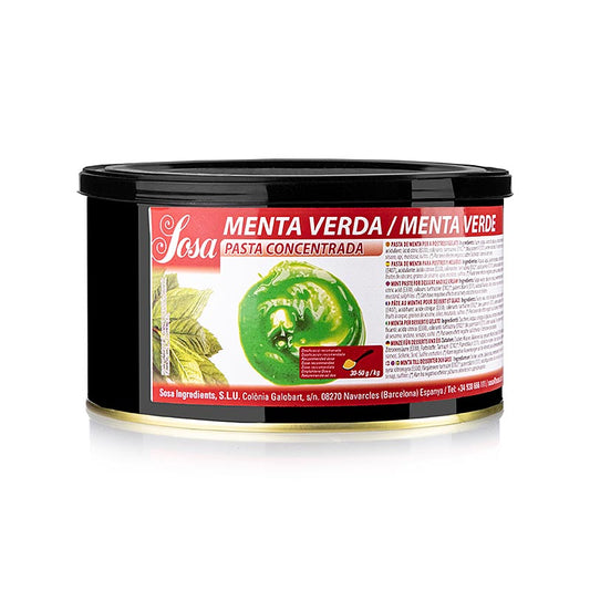 Sosa Paste - Menthe, verte, aromatisée, 1,5 kg