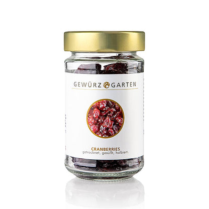 Gewürzgarten Helle Cranberries, getrocknet, ungeschwefelt, gezuckert, 120 g