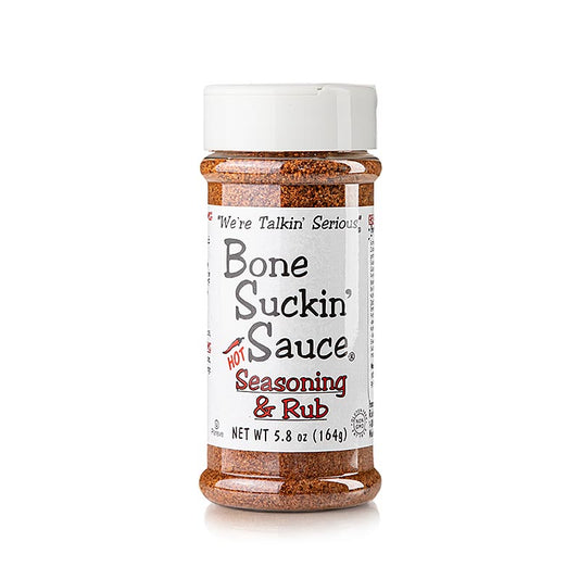 Bone Suckin´ Hot Seasoning & Rub´, BBQ Gewürzzubereitung, scharf, Ford´s Food, 164 g