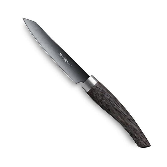 Couteau de bureau et à éplucher Nesmuk Janus 5.0, 90 mm, manche en chêne de Moore, 1 pièce
