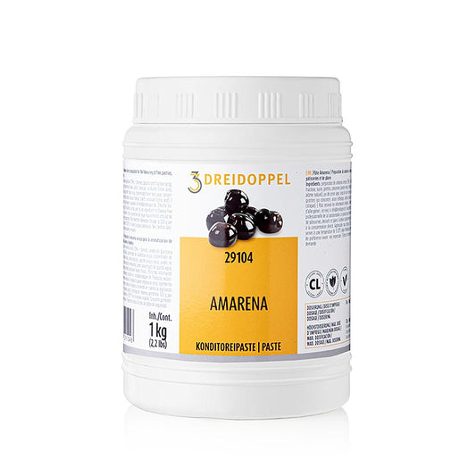 Amarena-Paste von Dreidoppel, No291, 1 kg - Hochwertige Paste aus Amarena-Kirschen, ideal für Desserts und Kuchen, geeignet für Profi- und Hobbyköche Entdecken Sie den reichen und intensiven Geschmack!