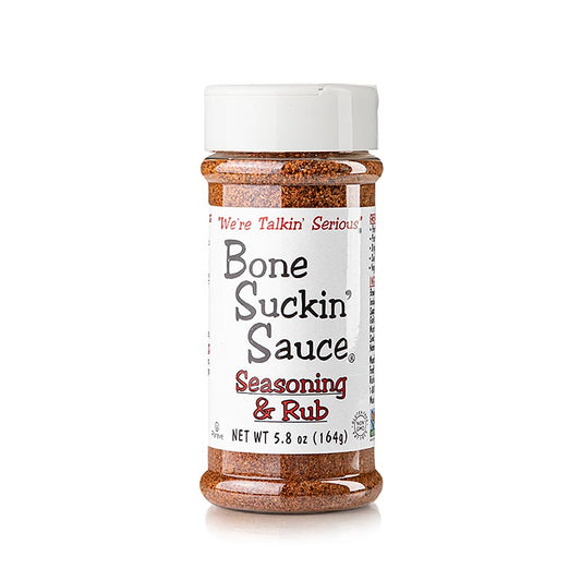 Bone Suckin' Regular Seasoning & Rub", preparazione di spezie per barbecue, Ford's Food, 164 g