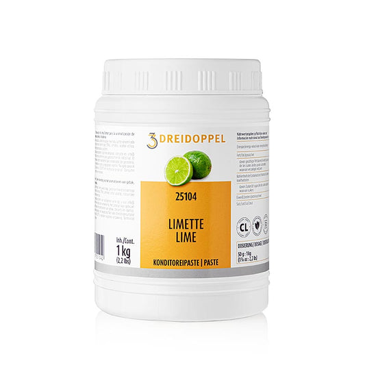 Fruchtpaste Limetten-Paste von Dreidoppel für aromatisierte Cremes, Sahne, Quark und mehr