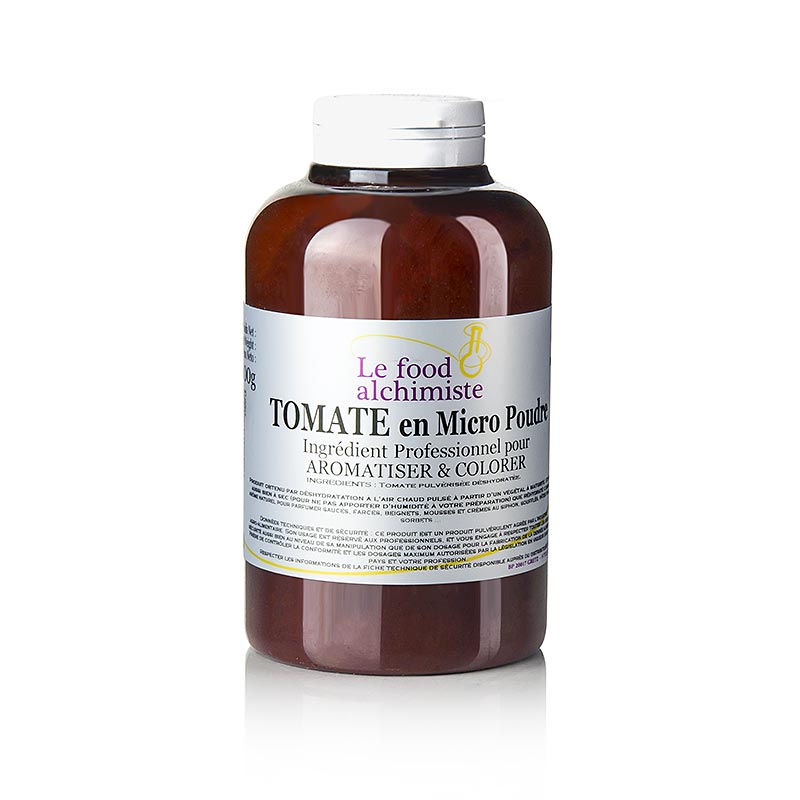 Fruchtpulver Tomate, Micro-Pulver, The Food Alchimist, 300 g - Feines und naturbelassenes Tomatenpulver ohne Zusatzstoffe Geeignet zum Aromatisieren, Färben und als Dekor-Pulver