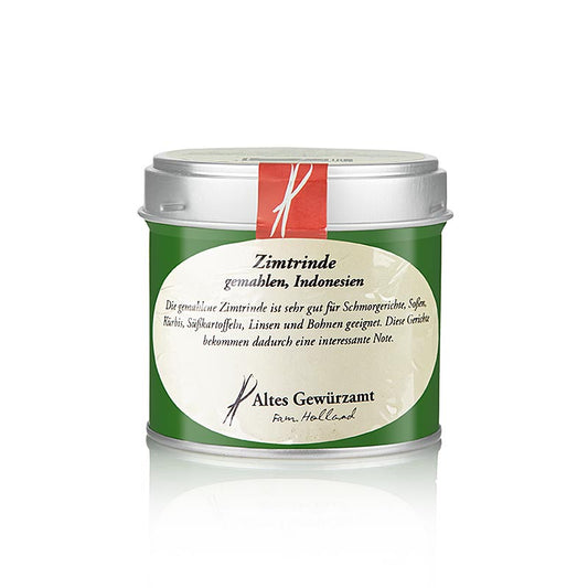 Gemahlener Cassia-Zimt von Altes Gewürzamt, 70 g, mit hoher Aromendichte, ideal für Schmorgerichte, Soßen und Gemüse