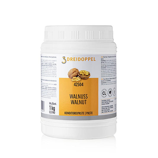 Nusspaste von Dreidoppel, No425, 1 kg, verbessert den Geschmack von Cremes, Desserts, und Eis