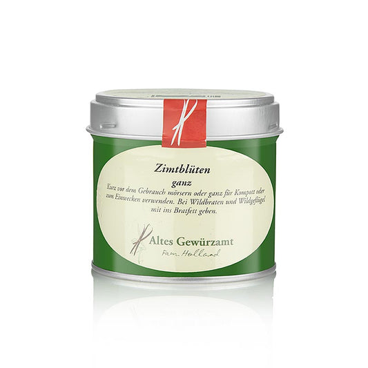Zimtblüten, ganz, Altes Gewürzamt, 60 g - Zimtblüte frei von Holzaromen, moschusartiger, süßer und scharfer Geschmack Ideal für Kompott und Einwecken