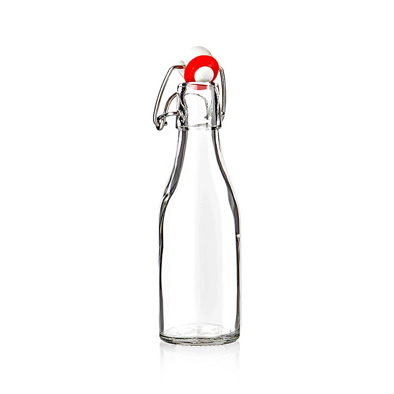 Drahtbügelflasche, 200ml, 1 St - Glasflasche mit Drahtbügelverschluss für selbstgemachte Getränke, Sirups, Öle und Essige