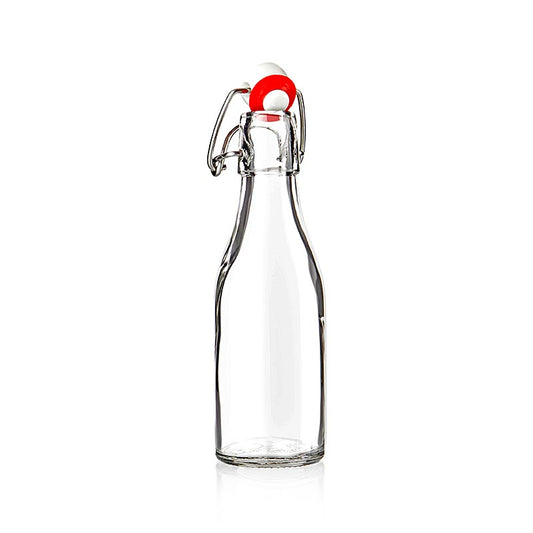Drahtbügelflasche, 200ml, 1 St - Glasflasche mit Drahtbügelverschluss für selbstgemachte Getränke, Sirups, Öle und Essige