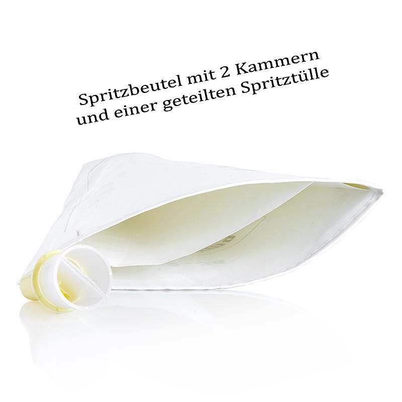 Spritzbeutel, mit 2 Kammern, NR.2, 34cm, inkl. Doppel-Tülle, 1 St