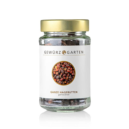 Getrocknete Hagebutten, ganz und duftig, eignen sich für Teezubereitung und Aromaauszüge