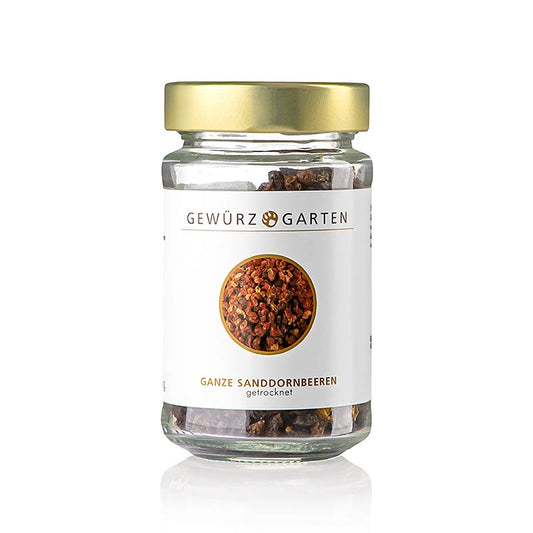 Getrocknete Sanddornbeeren, ideal zum Zubereiten von Teemischungen und Auszügen