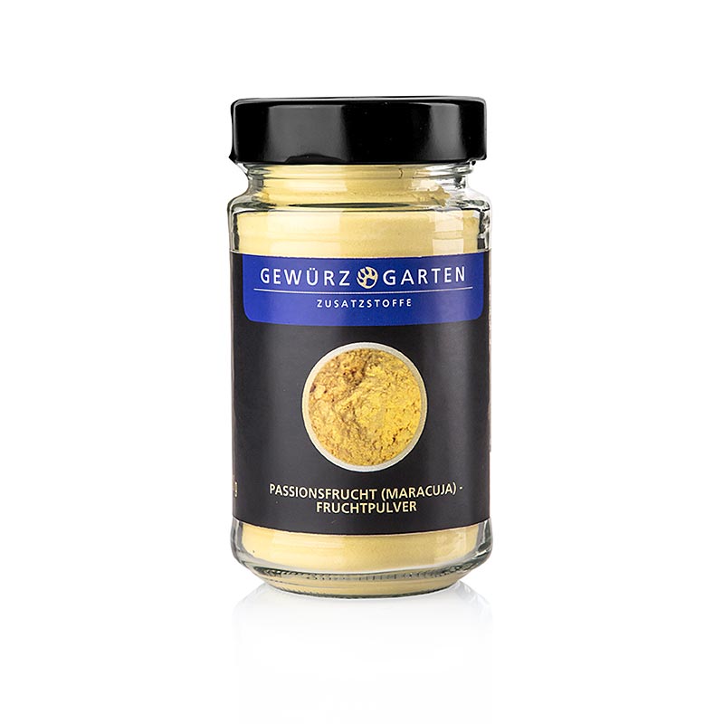 120g of Gewürzgarten Maracuja Fruchtpulver, a delicious and natural fruit powder (English)