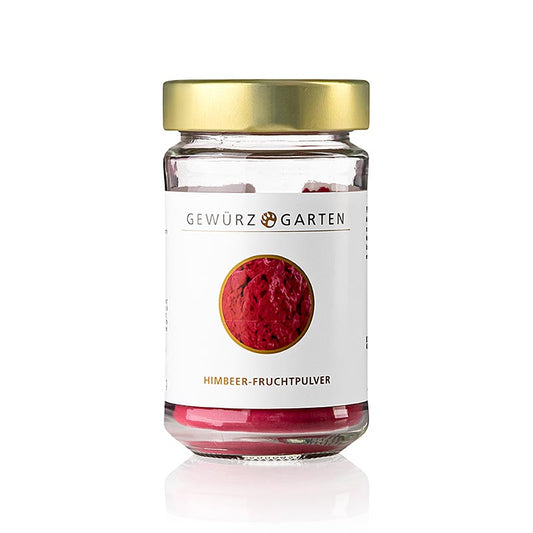 Fruchtpulver Gewürzgarten Himbeer, 120 g - ideal zum Verleihen von Geschmack und Farbe in Desserts und Patisseriekreationen