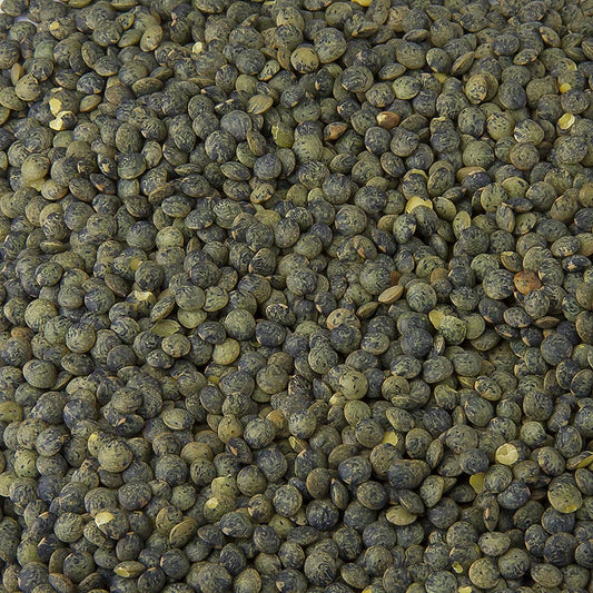 Grüne Bio-Linsen aus Kanada mit intensiv-nussigem Aroma und kurzer Kochzeit Ideal für Salate, Suppen, Eintöpfe und Gemüsebeilagen