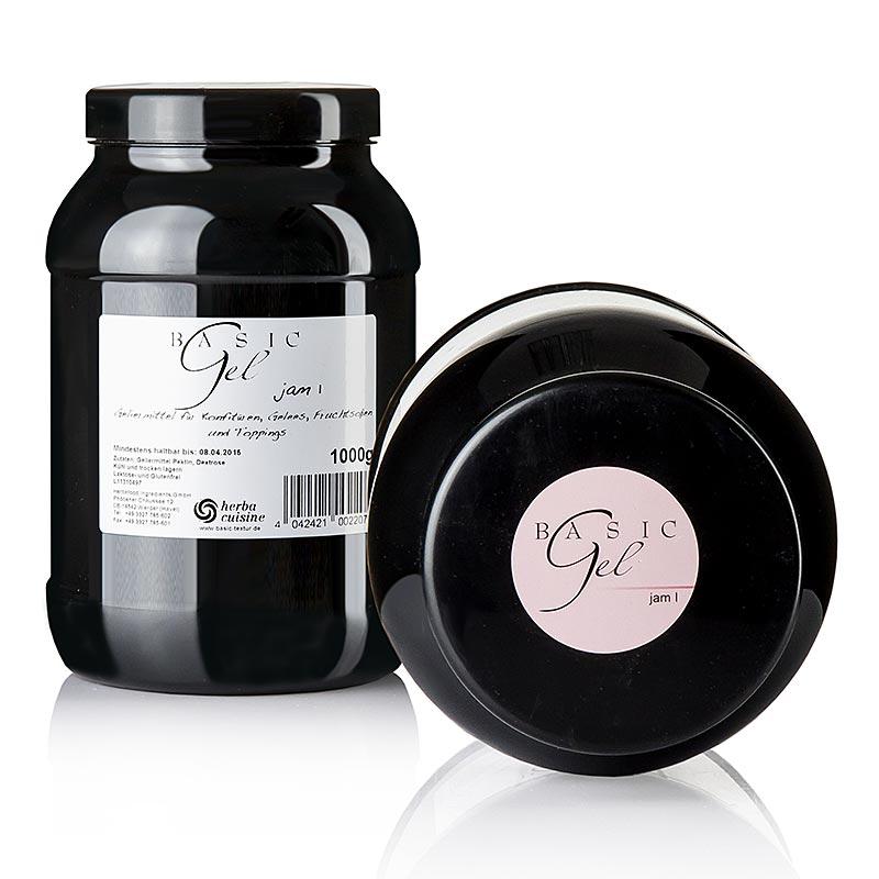 Alt text: 1 kg of Rosa vegan gel for jam, Herbacuisine brand, perfect for making delicious homemade jams
