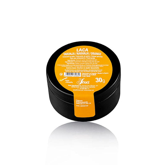Sosa Lebensmittelfarbe, Puder, Orange, fettlöslich, 30 g - Premium-Zutaten für Gastronomie und Konditorei in Spanien, hergestellt von Sosa Ingredients SL, führendem Hersteller seit 1967