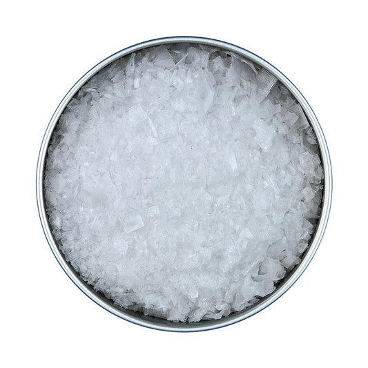 Jozo Gourmetsalz Flakes - Meersalz Flocken, Altes Gewürzamt, 100 g, natürliche, gewachsene Meersalzkristalle aus Dänemark, zum Würzen von Speisen, frischem Brot und Olivenöl, mit köstlichem, mildem Geschmack
