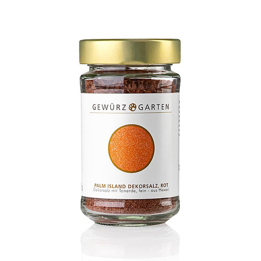 Gewürzgarten Palm Island Pacific-Salz, Dekorsalz mit roter Tonerde, fein, Hawaii, 220 g