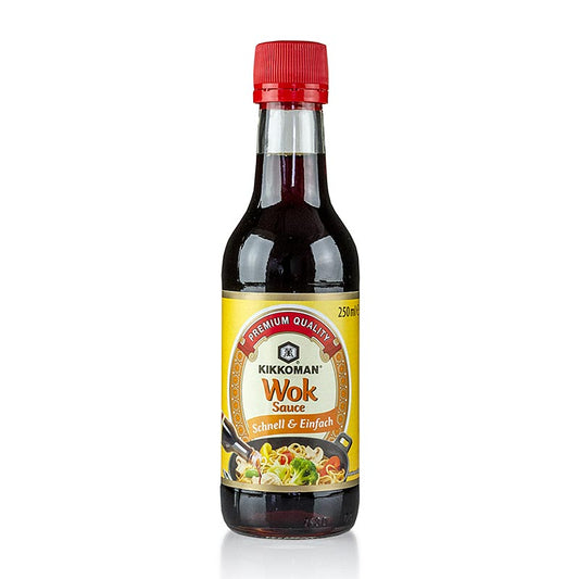 Wok Sauce von Kikkoman, 250 g - Aromatisch-süße Sauce für köstliche asiatische Wok-Gerichte