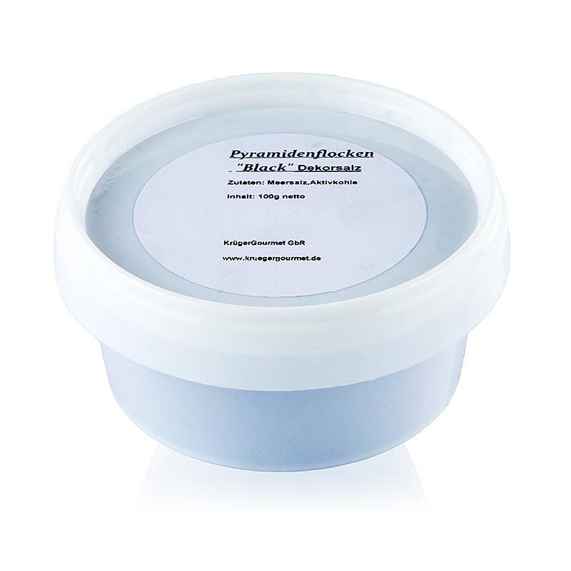 Dekorsalz schwarz in Pyramidenform, Petros, Zypern, 100 g