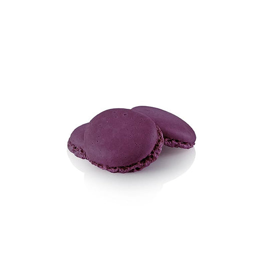 Macarons viola, metà meringa alle mandorle, da farcire, ø 3,5 cm, 921 g, 384 pezzi.