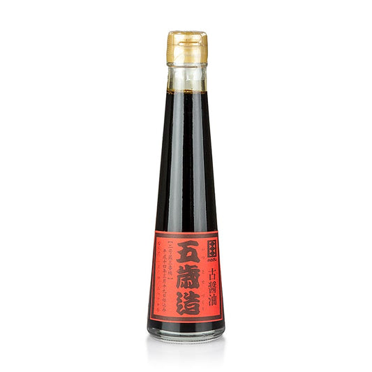Soja-Sauce - 5 Jahre im japanischen Eichenfass gereift, 200 ml: Handwerklich hergestellte Sojasauce mit intensivem Aroma und ausgewogenem Geschmack, gereift in japanischen Eichenfässern für subtile Holznoten