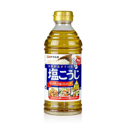 Shio Koji - flüssiges Koji Salz, 500 ml - Ein traditionelles japanisches Würzmittel aus fermentiertem Reis und Meersalz, das in Europa und Amerika weitgehend unbekannt ist Ideal zum Würzen von Fleisch, Fisch, Tofu und Gemüse