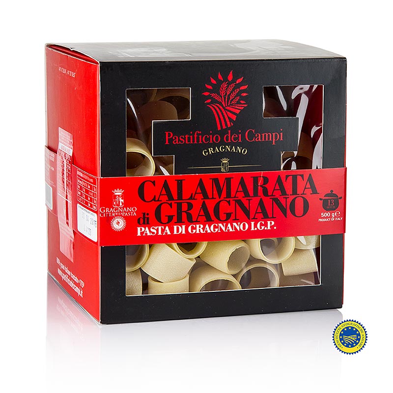 Pastificio dei Campi - N° 56 Calamarata, en forme d'anneau, pâtes de Gragnano, IGP/AOP