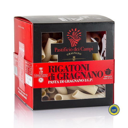 Pastificio dei Campi - N.28 Rigatoni, Pasta di Gragnano, IGP/PDO, 500 g