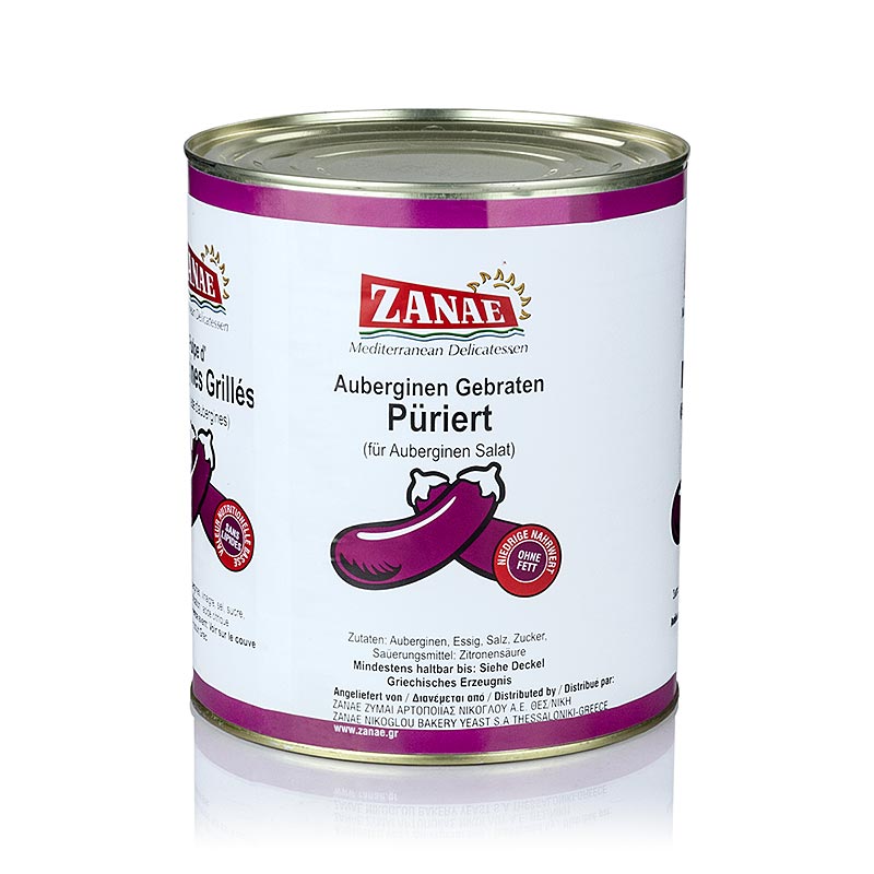 Auberginenpaste von Zanae, 2,8 kg - Ideal als Vorspeise oder zu Fleischgerichten