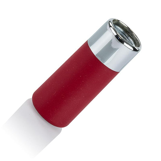 Metallischer Kapselhalter in Rot für iSi Profi/Gourmet/ThermoWhip mit Schraubgewinde, zur Befestigung auf dem Espuma-Sprayer-Sahnekapselkopfteil