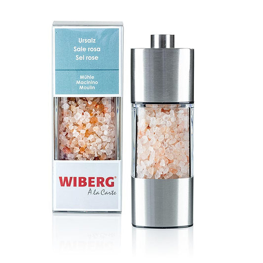 Wiberg Mühle mit Ursalz 14cm Keramik-Mahlwerk, 140 g - Hochwertige Salzmühle mit 14cm Keramik-Mahlwerk und 140 g Ursalz
