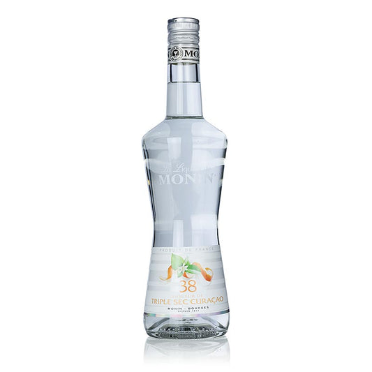 Liqueur de Triple Sec Curacao, Monin, 38% vol, 700 ml - hochwertiger Orangenlikör für köstliche Cocktails und Mixgetränke