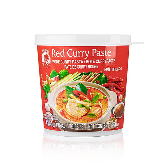 Pasta di curry rosso, marca Cock, 400 g