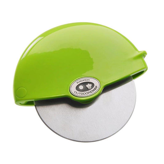 Professioneller Pizzaradschneider mit ergonomischem Griff für einfaches und fachgerechtes Teilen von Pizza Einfaches Reinigen dank herausnehmbarer Klinge