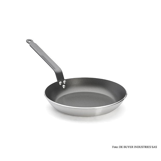 Pfanne aus starkem Aluminium mit CHOC-Antihaftbeschichtung, geeignet für alle Herdarten inkl Induktion, beständig gegen Reibung und Hitze, 3-fach genieteter Griff
