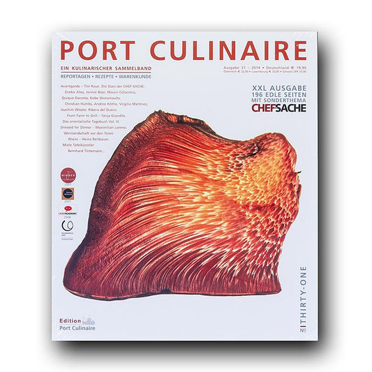 Port Culinaire - Gourmet Magazin, Ausgabe 31, 1 St - Cover der aktuellen Ausgabe des Gourmet-Magazins, das Geschichten über besondere Zutaten, exklusive Rezepte von Spitzenköchen und faszinierende kulinarische Reiseberichte enthält