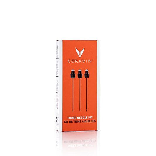 Das Coravin Wine Access System - 3er Nadel Set mit Reinigungsgerät, 4 tlg - Drei haltbare, Teflon®-beschichtete Edelstahlnadeln für verschiedene Ausschankgeschwindigkeiten und ein Nadelreinigungswerkzeug für Hunderte von Gläsern