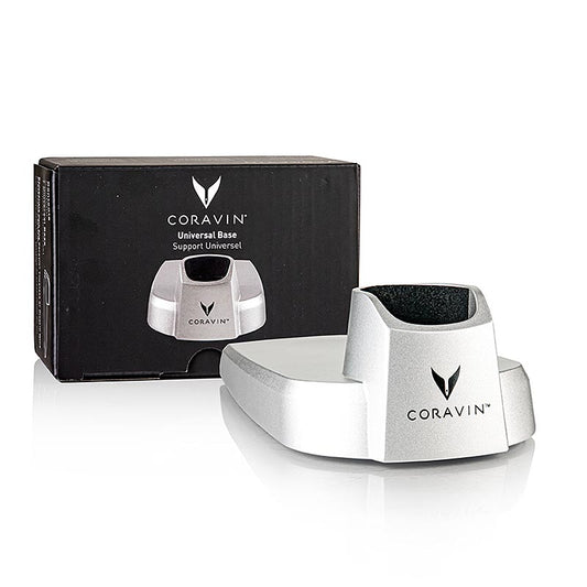 Mit dem Coravin Universal-Podest können Sie Ihr Coravin Weinsystem eindrucksvoll aufbewahren oder präsentieren Dieser elegante Podest wird aus langlebigem Zinkguss hergestellt und weist eine raffinierte texturierte Oberfläche auf Das Coravin Universal Podest (Ständer) ist für alle Timeless und das Pivot Model geeignet Nicht kompatibel mit dem Sparkling Model