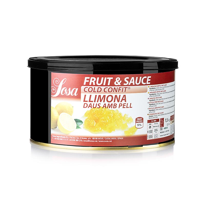 Sosa Cold Confit - Cubes de citron, 5 mm (37242), 1,5 kg