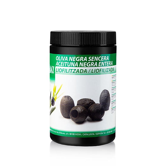 Gefriergetrocknete schwarze ganze Oliven von Sosa, 100 g Verpackung