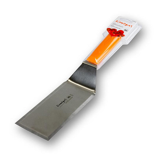 Edelstahl Spatel für Plancha Zubehör, 16x8cm, langlebiges Küchenwerkzeug, 1 Stück